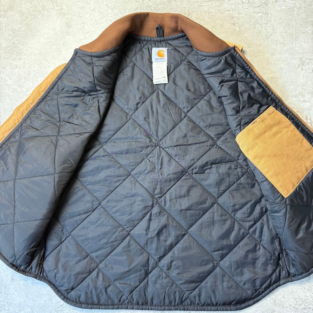 希少■carhartt カーハート【L】ダックベスト 雰囲気◎ブラウン フェード