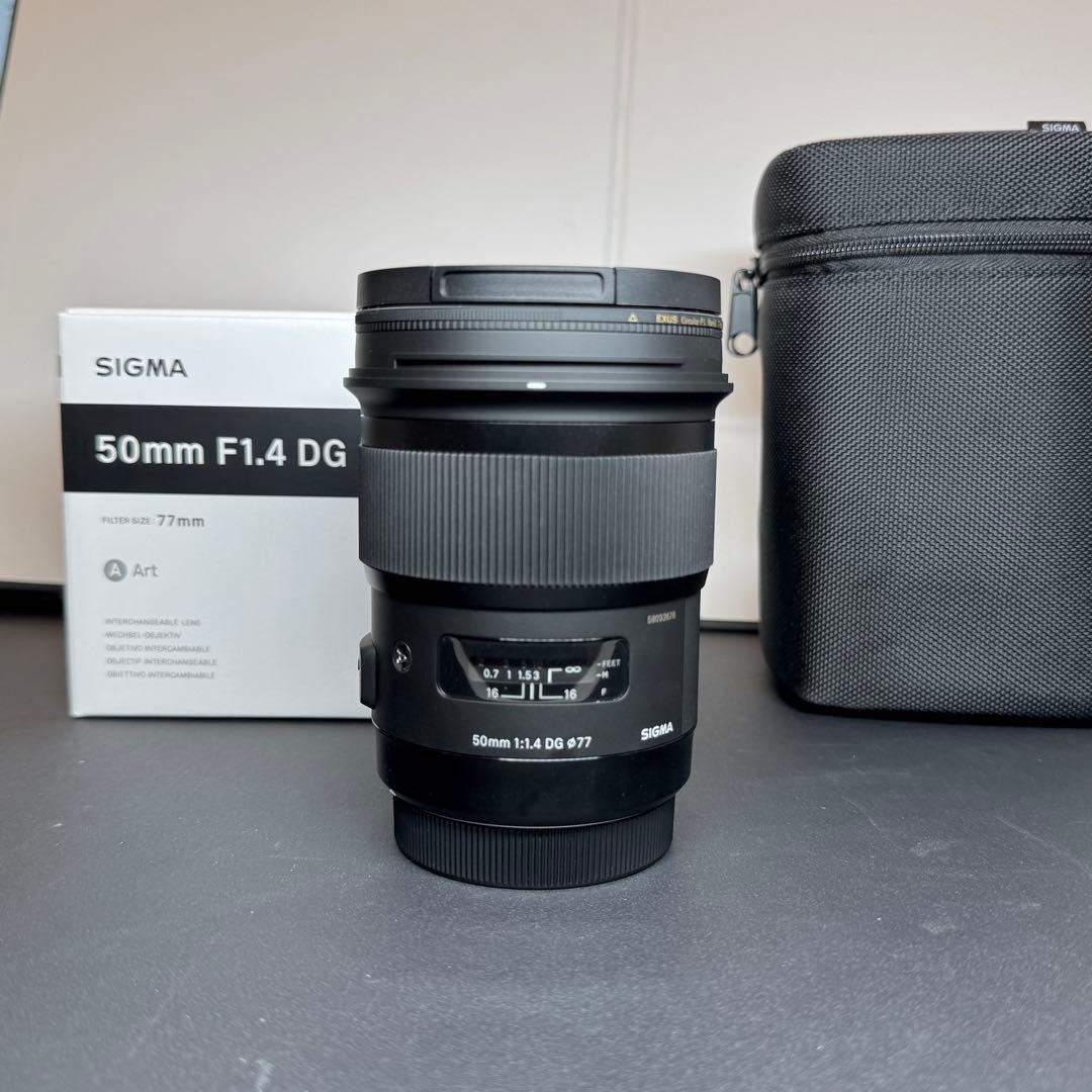 SIGMA Art 50mm F1.4 DG HSM キヤノンEF フィルタ2枚