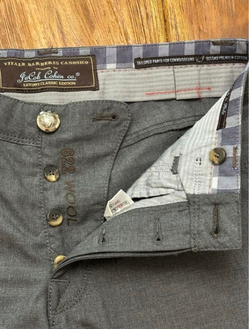 【極美品】ヤコブコーエン 622WOOL サイズ30 パンツ