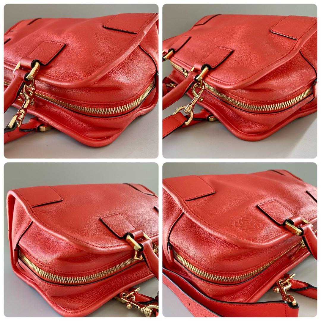 美品 LOEWE ロエベ アマソナ28 ハンド ショルダーバッグ レザー 後期型