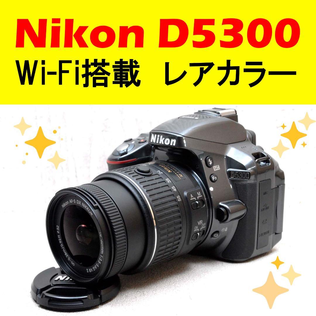 ✨美品✨ Nikon D5300 ショット数1405回 Wi-Fi搭載 グレー