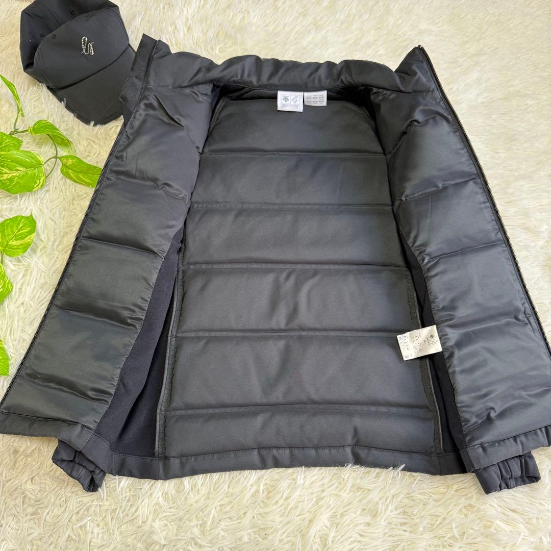 【デサントゴルフ】美品 ダウンジャケット ブラック Sサイズ レディース