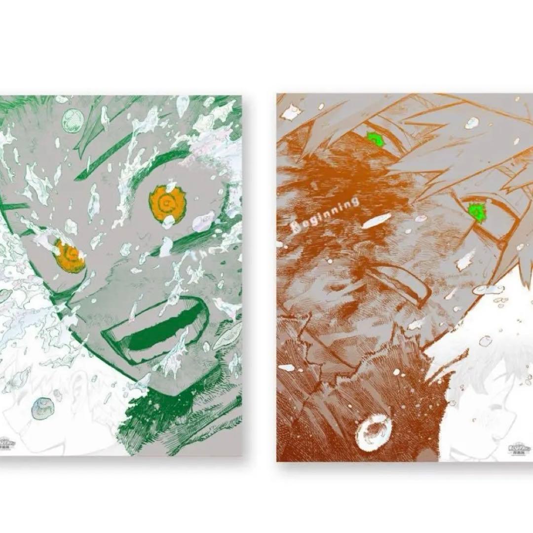 ヒロアカ原画展 A2 アートポスター 2枚セット The Beginning