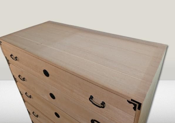 【転倒防止金具付き】桐たんす 6段 3段 着物 コンパクト (3月限定出品)