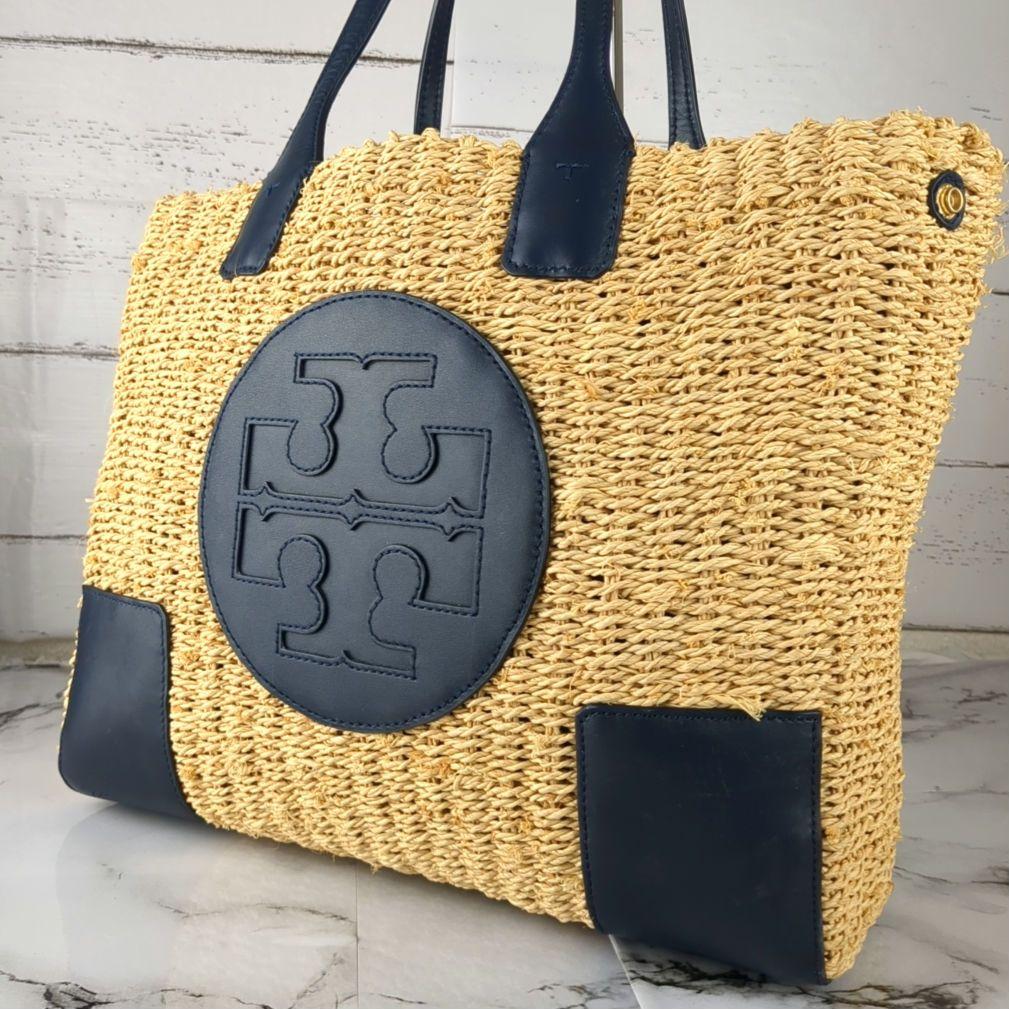 【人気】トリーバーチ☆エラ　トートバッグラフィア　カゴ肩掛け A4可