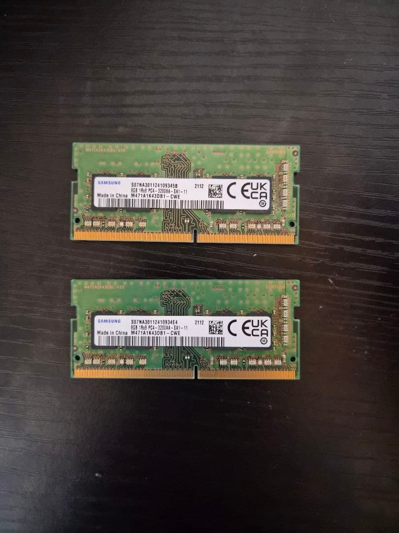 Samsung DDR4 メモリ 8GB (2x4GB)