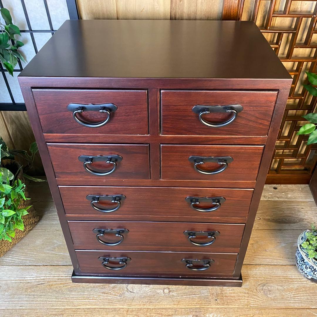 専用☆民芸家具桐材多引き出しチェスト二点