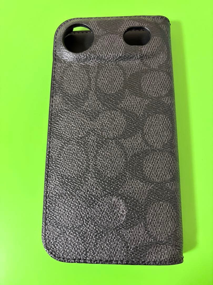 コーチ iPhone AIR ケース シグネチャー ブラック COACH 手帳