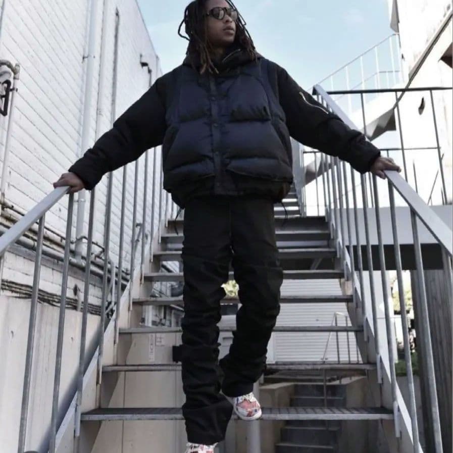 【美品】ttaggg ギャザースナップパンツ