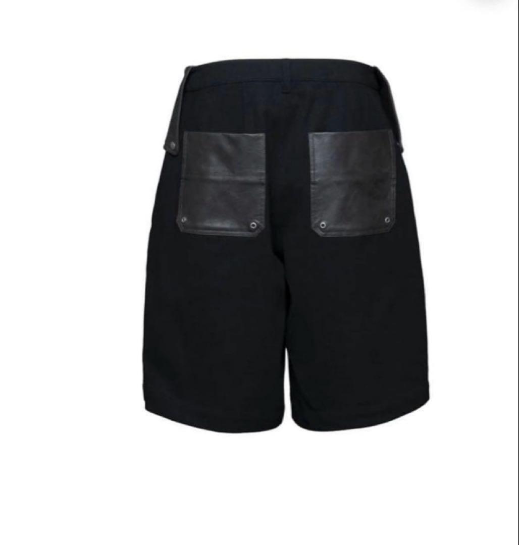 パンツ jentlouis Leather Pocket Baggy Shorts