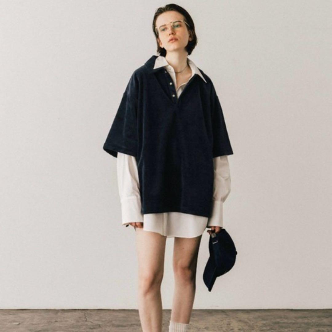 クレドナ　ポロシャツ ポロ COTTON VELOUR OVER POLO