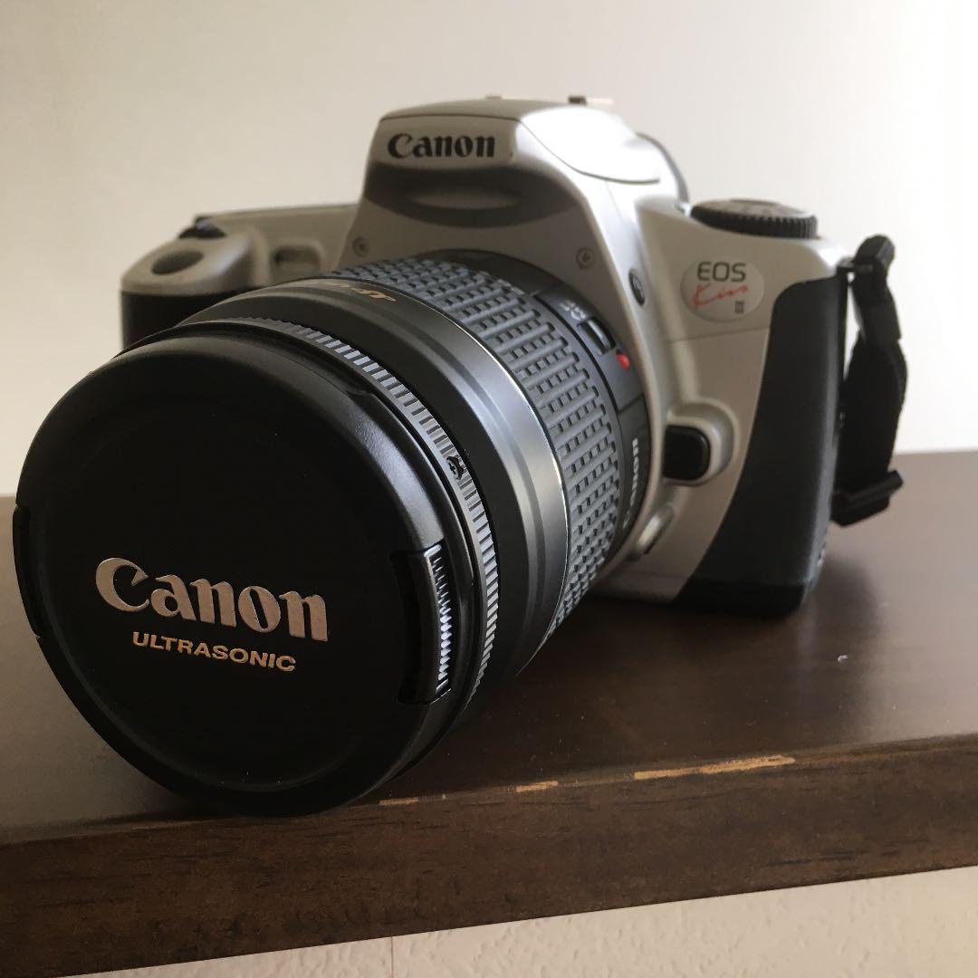 Canon キヤノン EOS KISS Ⅲ フイルムカメラ バッグ・レンズ2本付