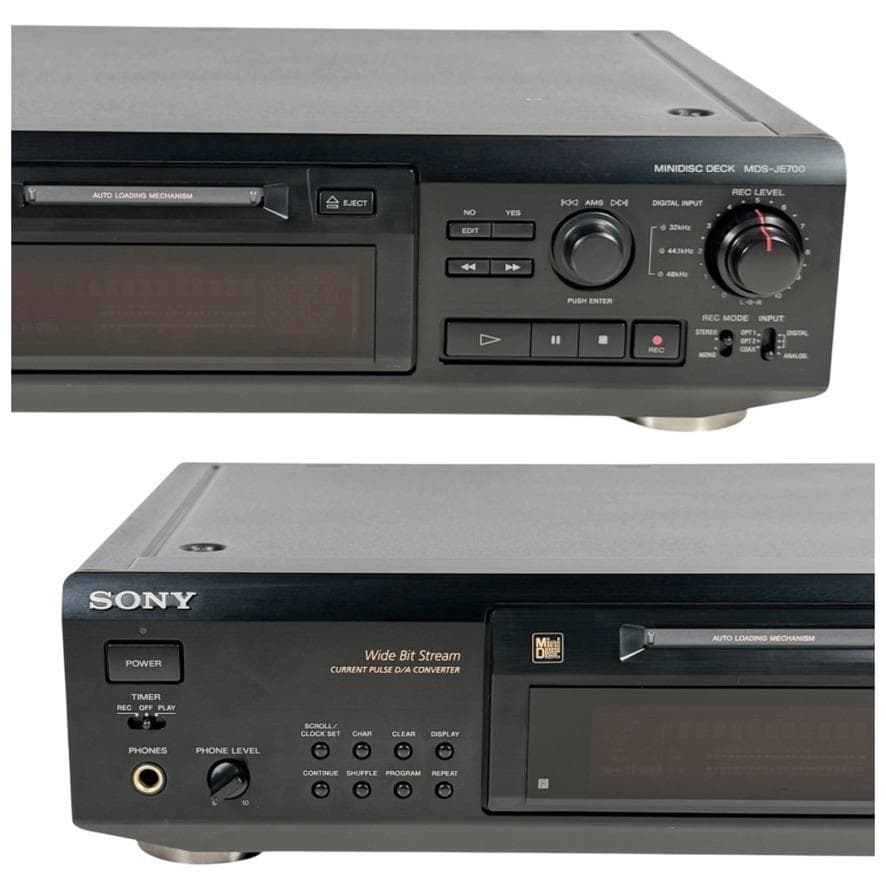 ◆優良動作品◆SONY ソニー MDS-JE700 MDレコーダー ブラック