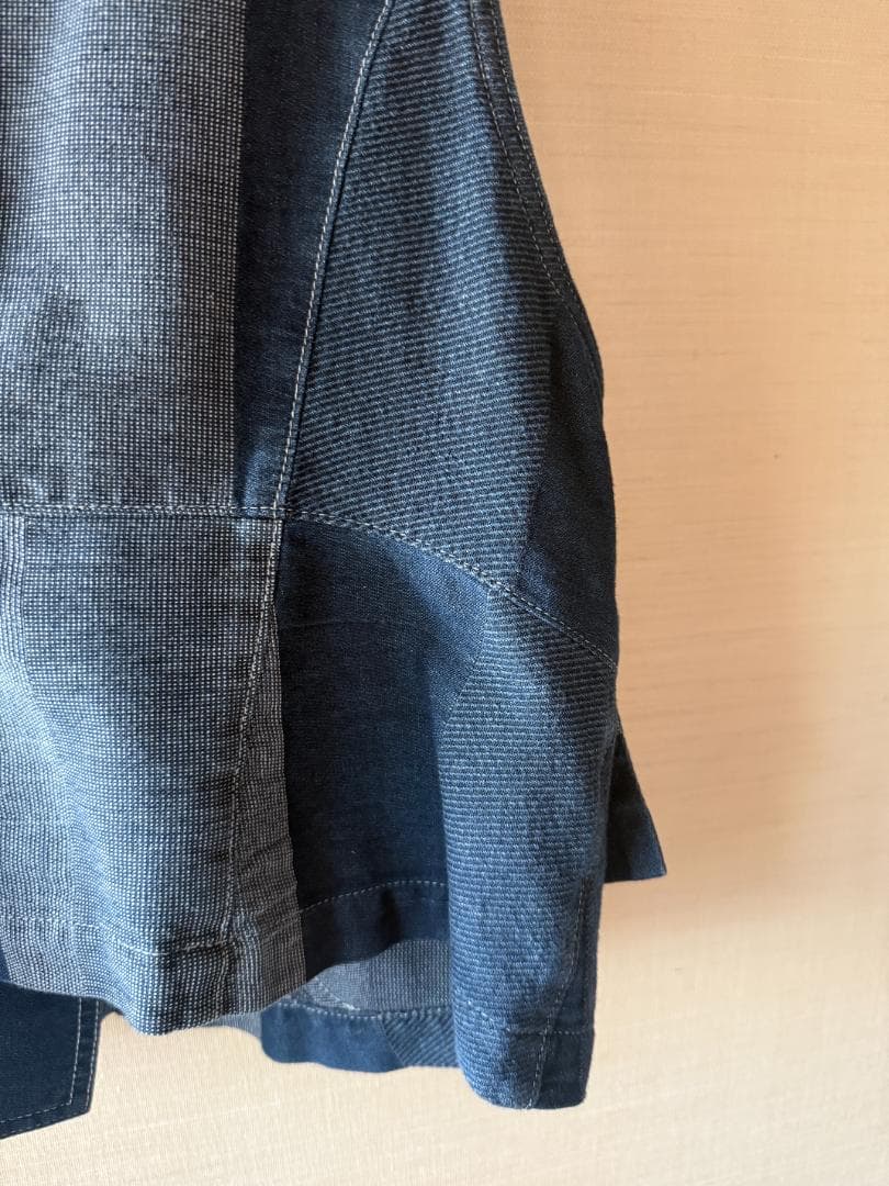 よっしー様 未使用タグ付き Cube-cube デニム パッチワーク風ベスト