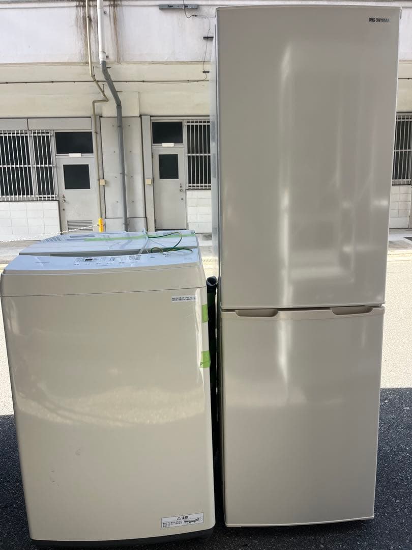 福岡市配送設置無料　大きめ162L冷蔵庫、洗濯機セット