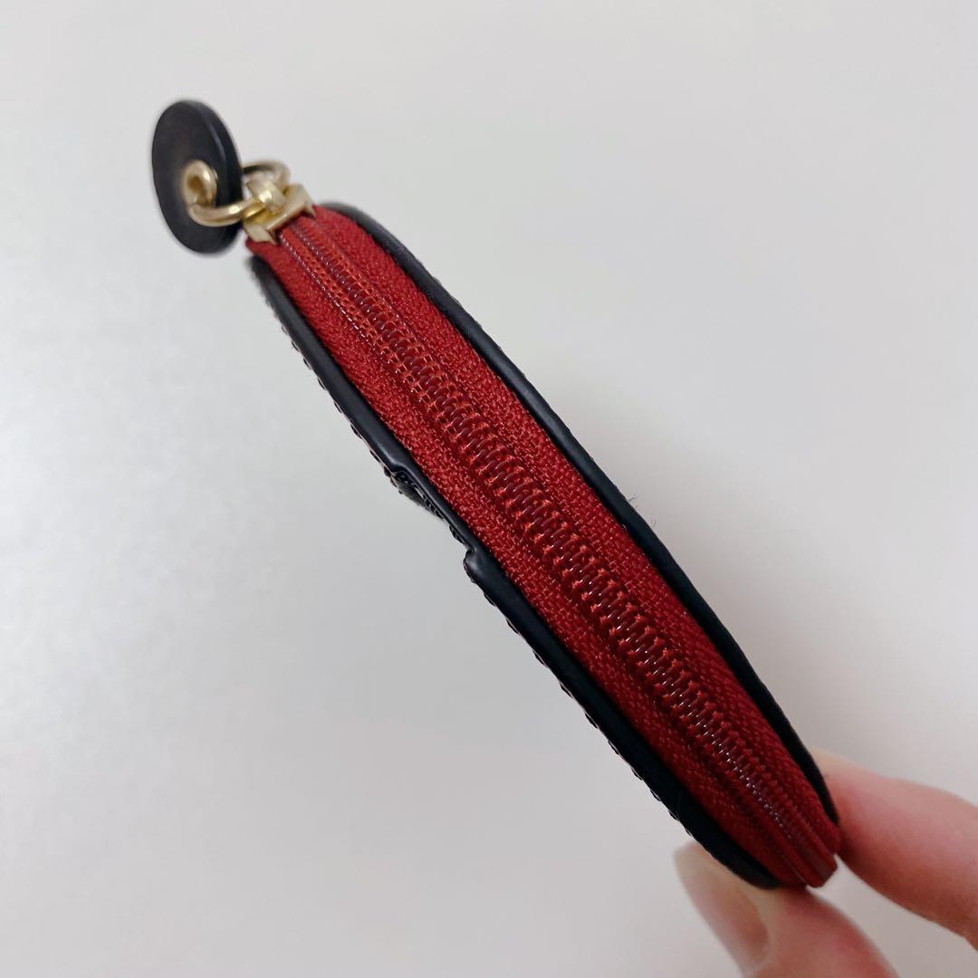 【新品未使用】COACHコーチ★ケース★てんとう虫★レッド赤ブラック黒