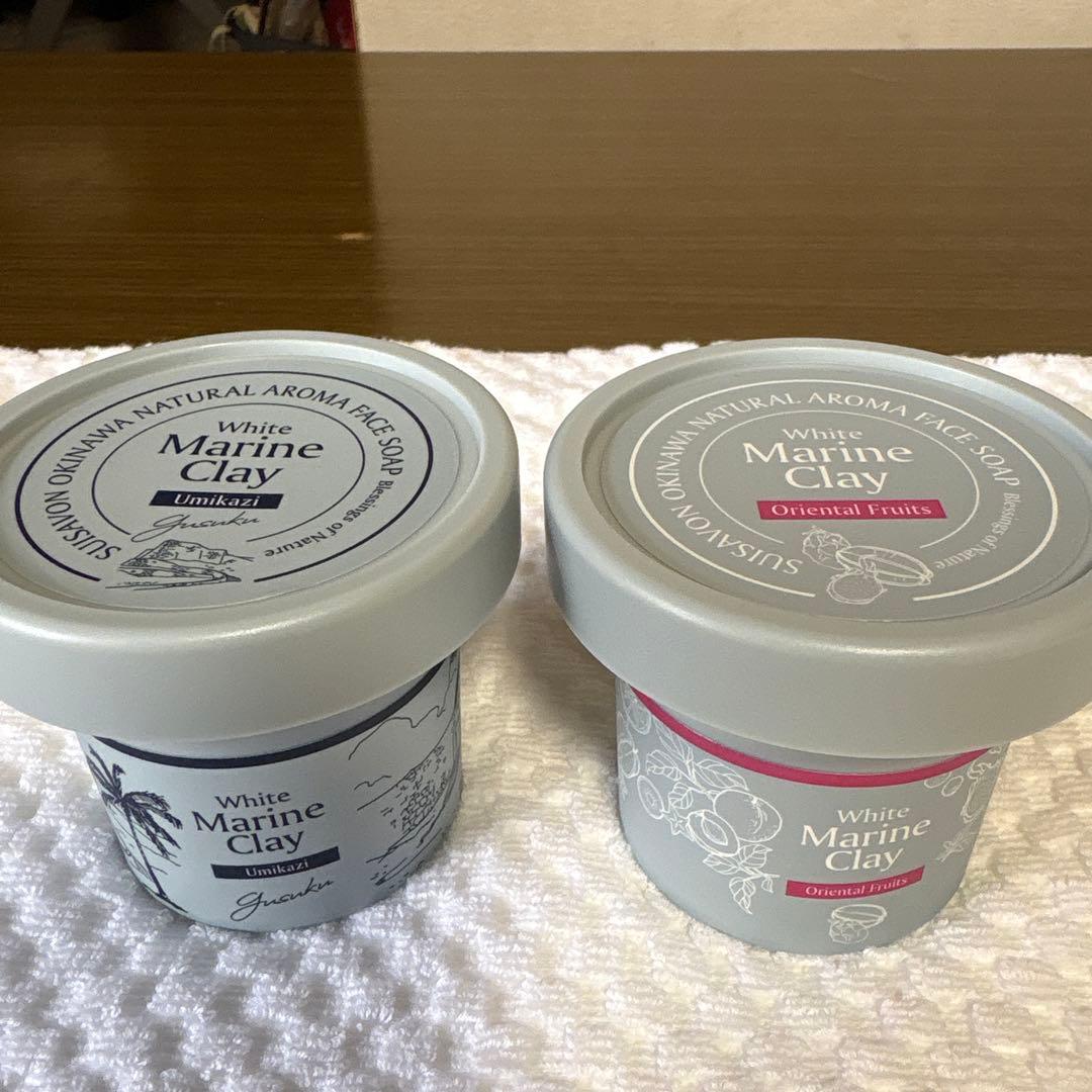 [新品・未開封品] ホワイトマリンクレイ 洗顔料 4種セット※泡立てネット1枚付