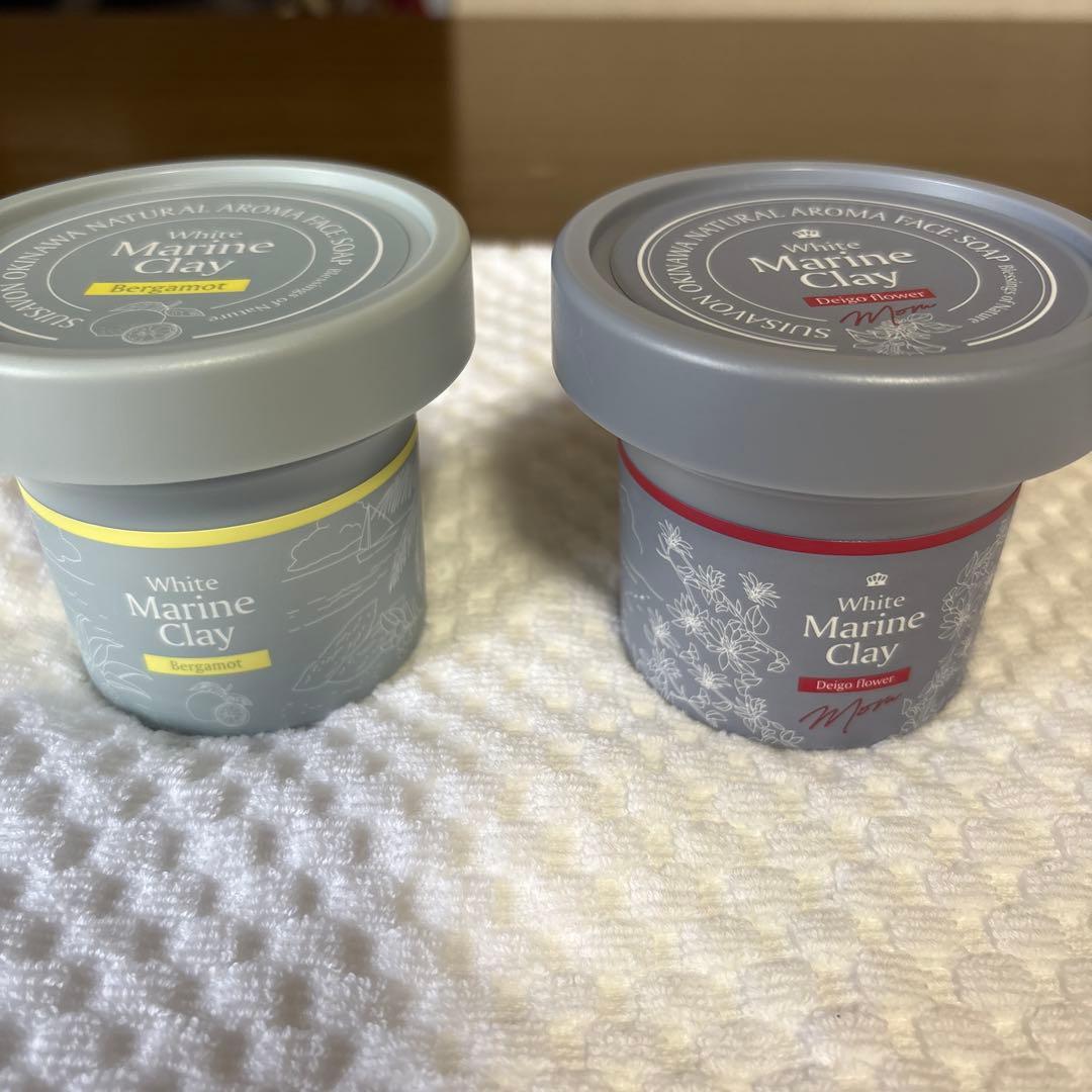 [新品・未開封品] ホワイトマリンクレイ 洗顔料 4種セット※泡立てネット1枚付