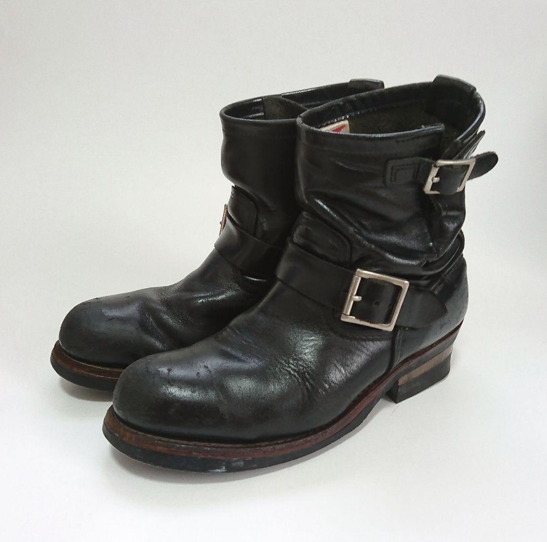 レッドウイング✨2976 ショートエンジニア ブーツ US7.5 黒 エイジング