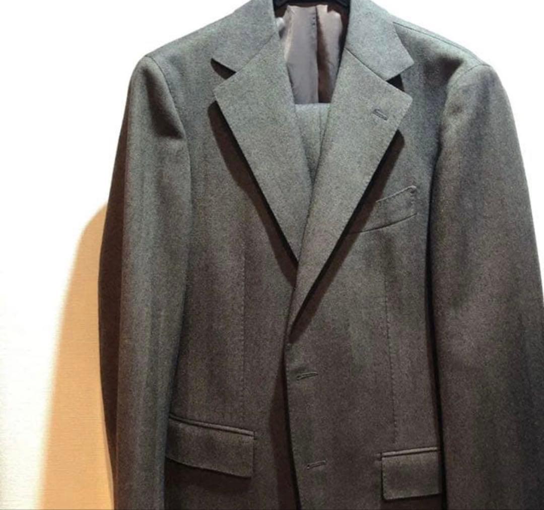 BEAMS F SAVILE CLIFFORD ヘリンボーン スーツ　46