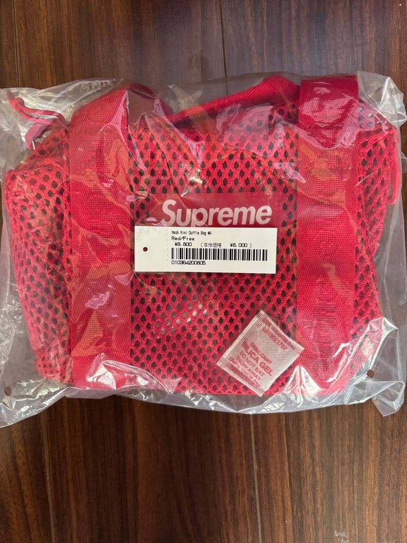 バッグ Supreme Mesh Mini Duffle Bag Red (25SS)