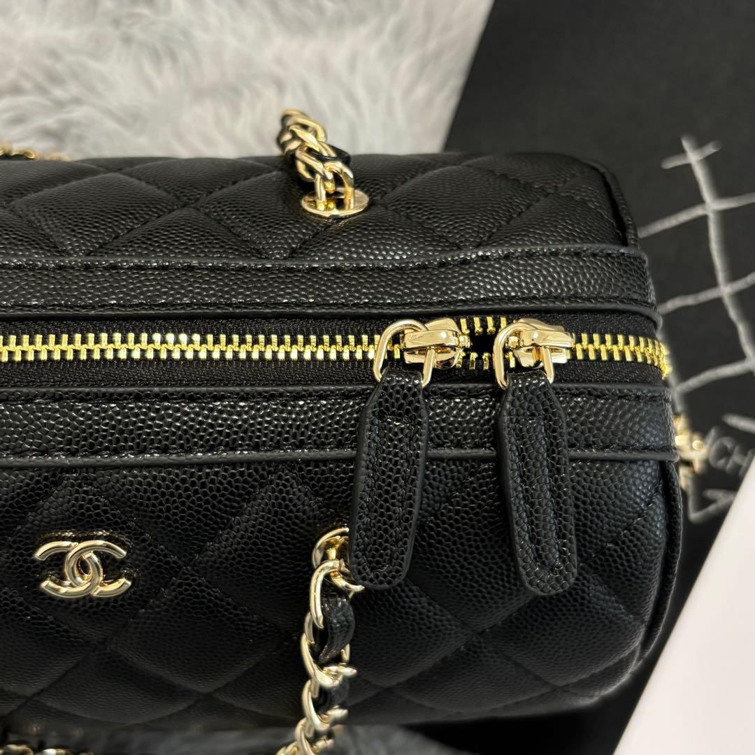 CHANEL ボストンバッグ ショルダーバッグ ハンドバッグ キャビアスキン