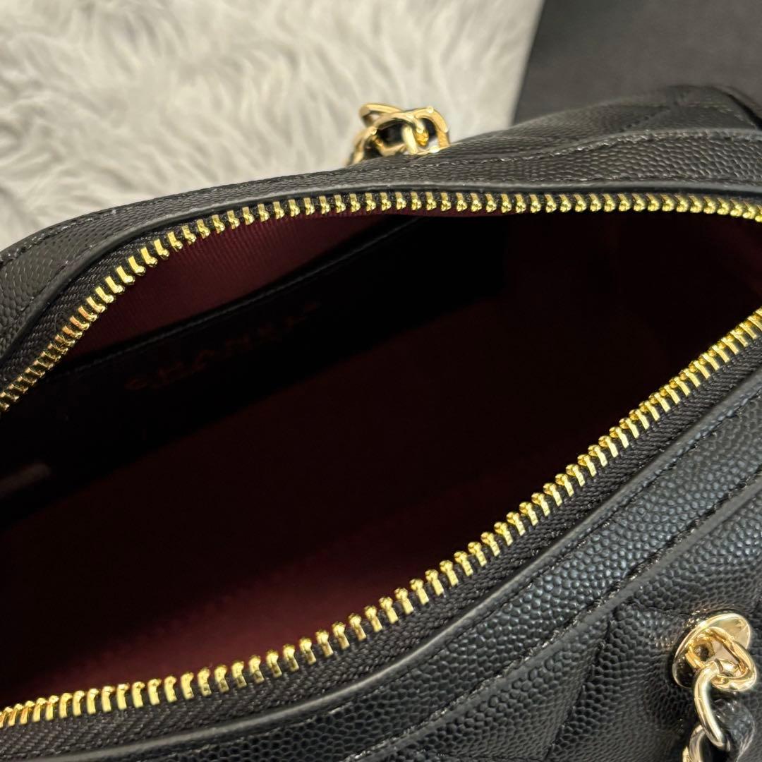 CHANEL ボストンバッグ ショルダーバッグ ハンドバッグ キャビアスキン