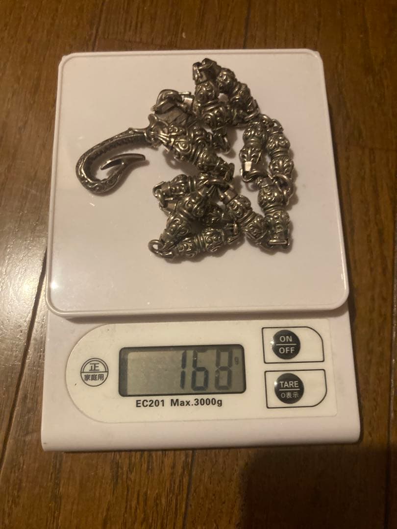 ウォレットチェーン ブランド不明　ダブルローラー　ヌードル　ダガー