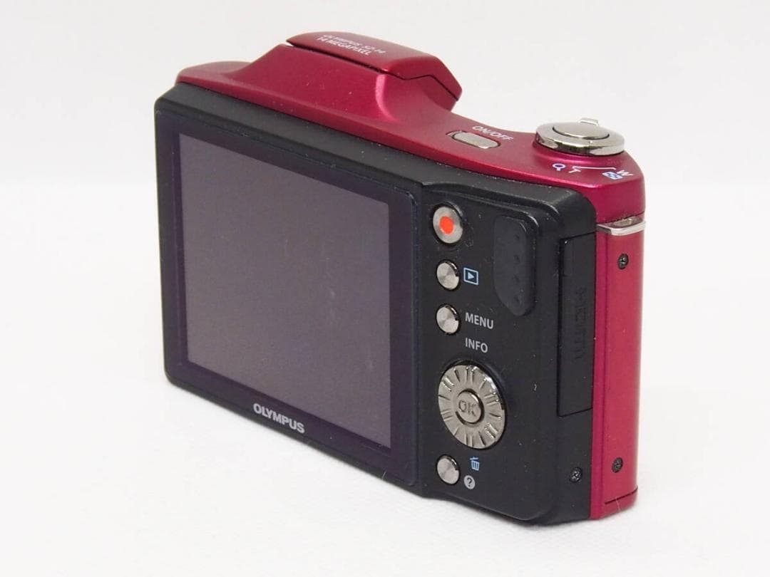 OLYMPUS SZ-14 レッド 《 24倍ズーム 手振れ補正 CCDセンサー