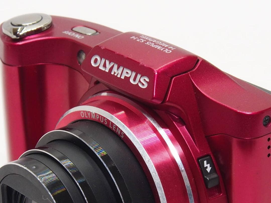 OLYMPUS SZ-14 レッド 《 24倍ズーム 手振れ補正 CCDセンサー