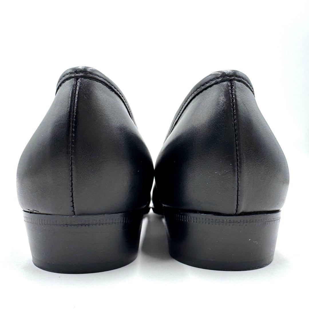 【美品】Ferragamo ガンチーニ ブラック ローファー 23.5㎝