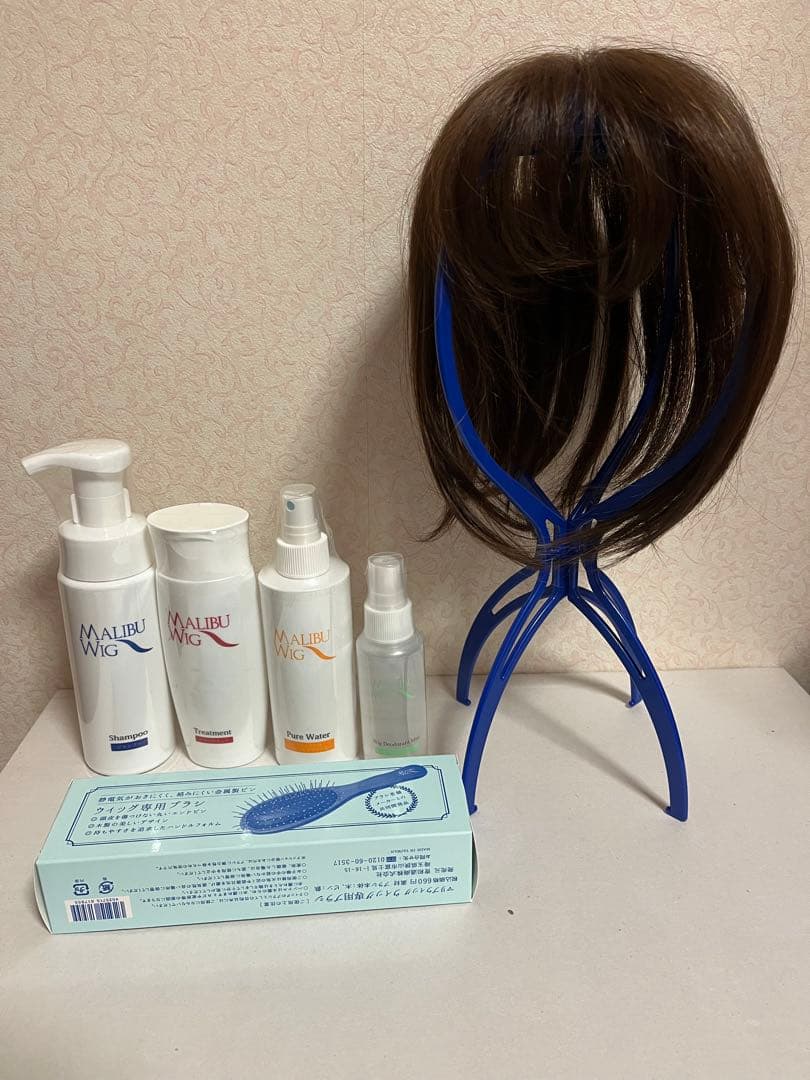 医療用 マリブウィッグ 人毛ミックス おまけ シャンプー、トリートメント他付き