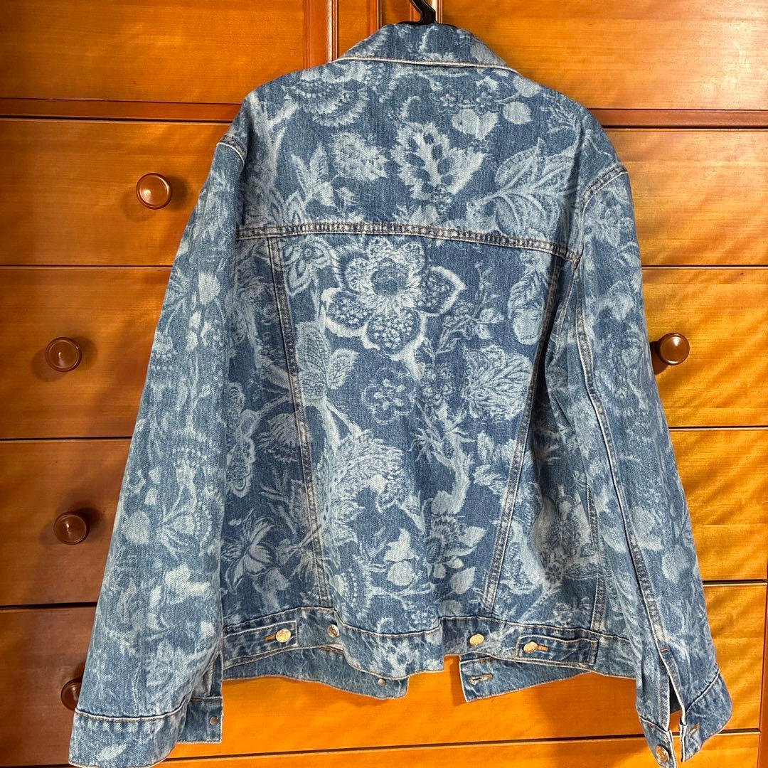ETRO 花柄デニムジャケット 46