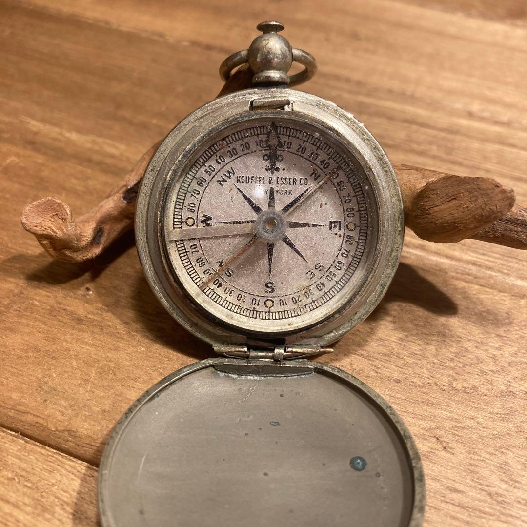 米軍　真鍮製　ビンテージコンパス 懐中時計　スイートハートジュエリーアメリカ