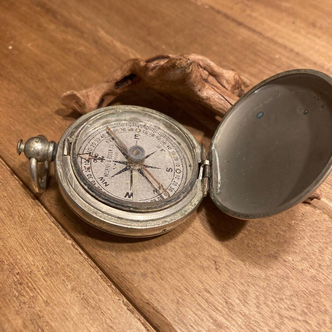 米軍　真鍮製　ビンテージコンパス 懐中時計　スイートハートジュエリーアメリカ