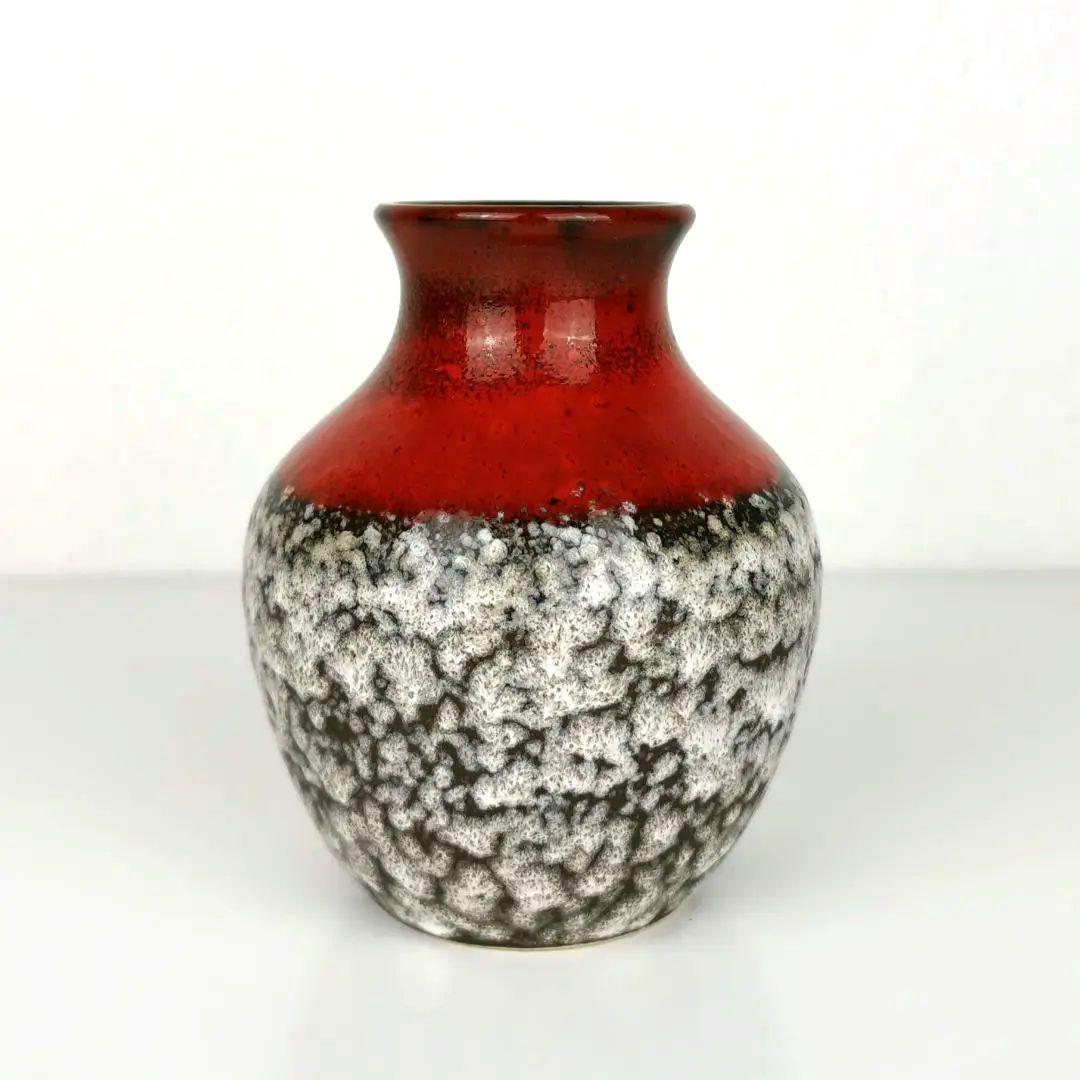 【西ドイツ製 Fatlava】ü Keramik 花瓶 12cm