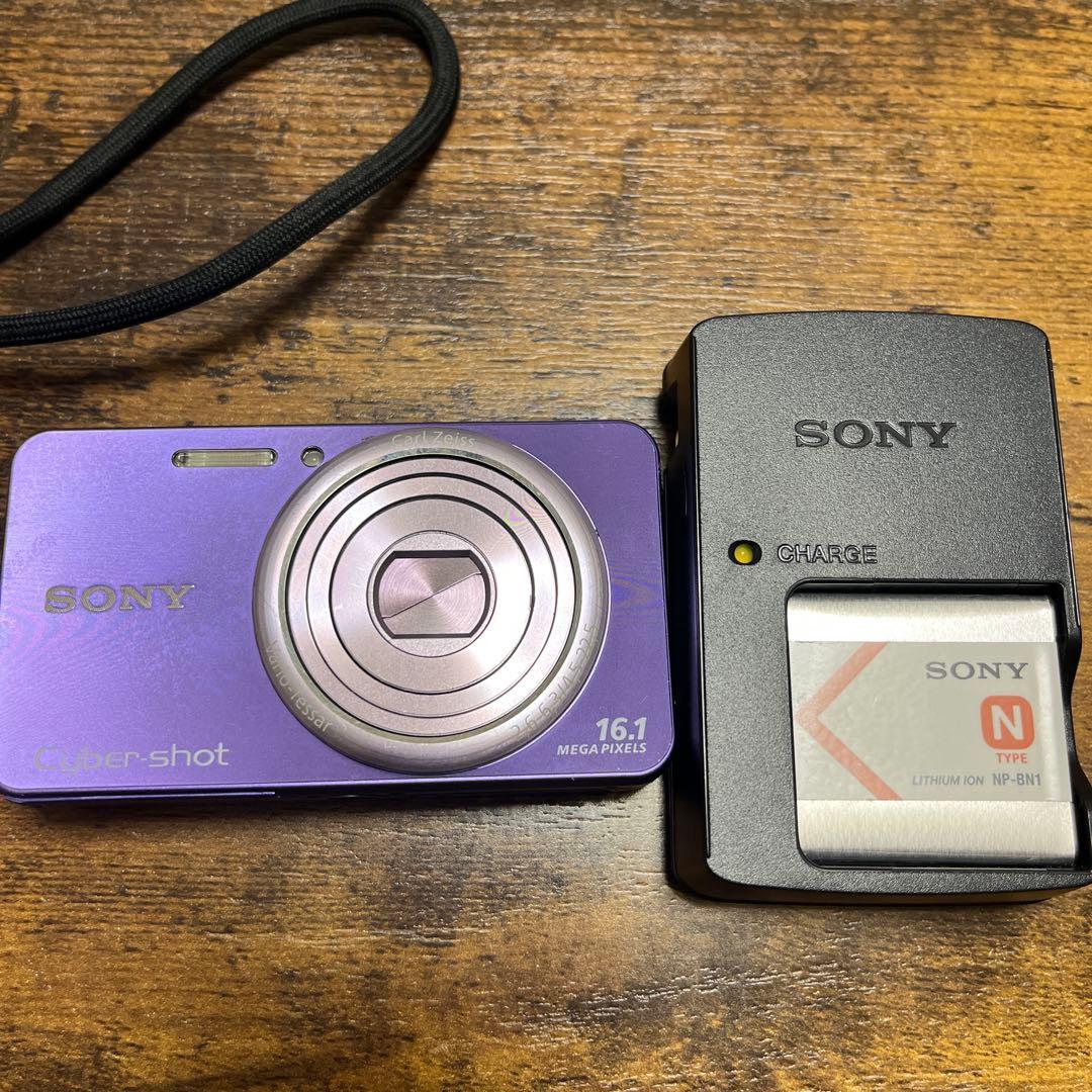 SONY DSC-W570 パープル 16.1MP Cyber-shot