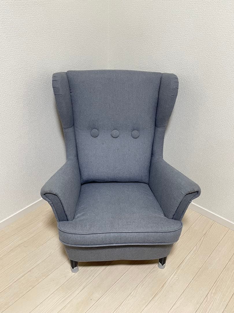 IKEA ストランドモン 子ども用アームチェア、ヴィースレグレー　たのメル便