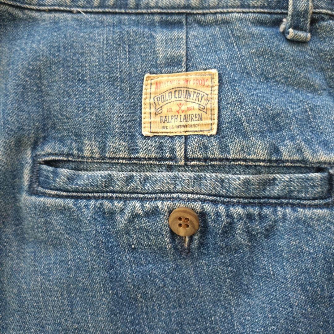 【USA製】90s POLO COUNTRY ポロカントリー デニムスラックス