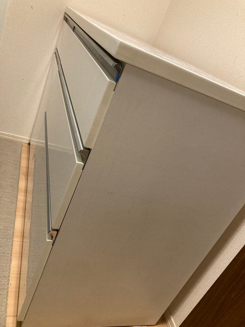 ニトリ　キッチン　カウンター　ボード　白　食器棚　収納　インテリア　引き出し