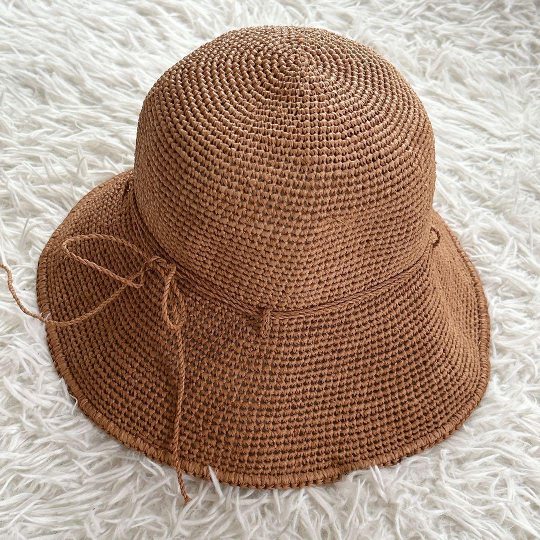 ヘレンカミンスキー　プロバンス　ラフィアハット　　ブラウン
