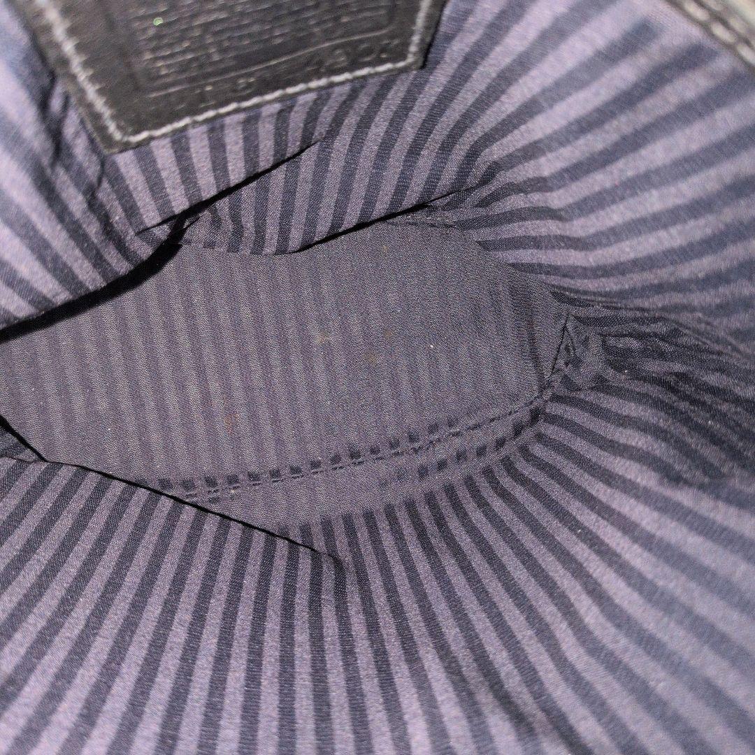 【美品】コーチ☆オールドコーチ　シボ革　チャーム　ショルダー　肩掛け　バッグ　黒