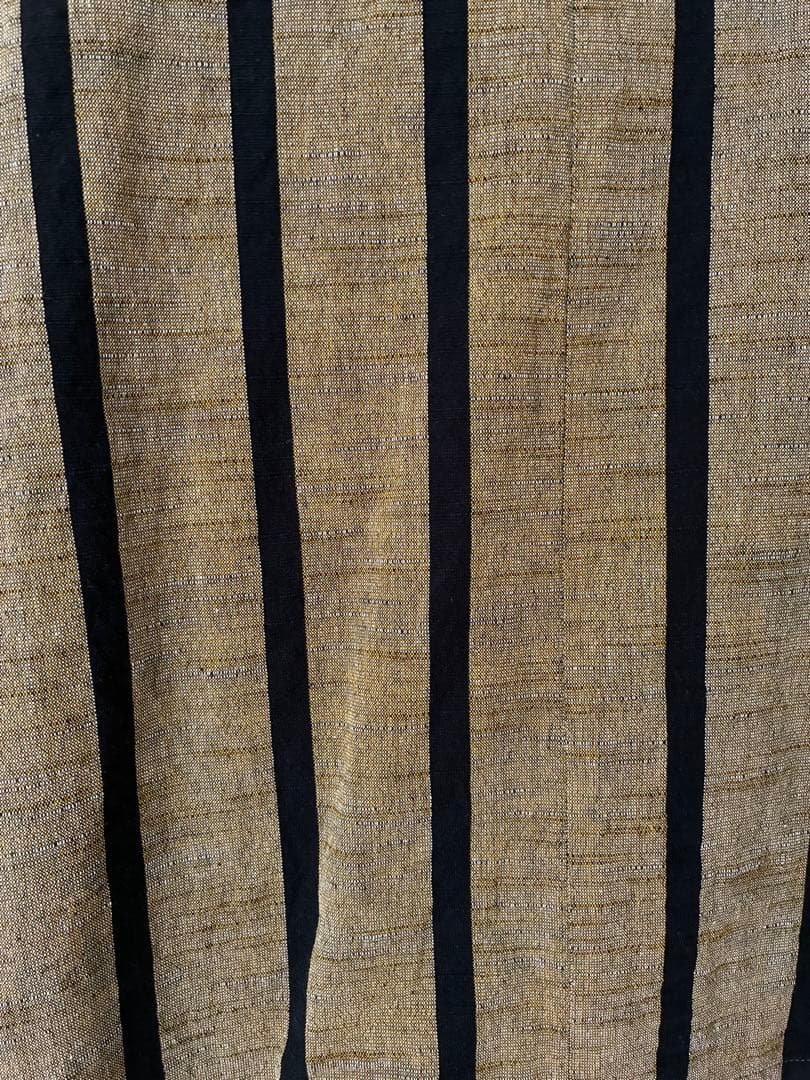 ヤンマ産業 ヤンマ 丸首ボタンシャツ ショート丈 ともえ縞