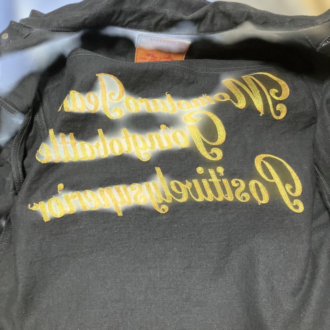 d*7様 ブラックデニムジャケット桃太郎ジーンズの「B2105SP-5」