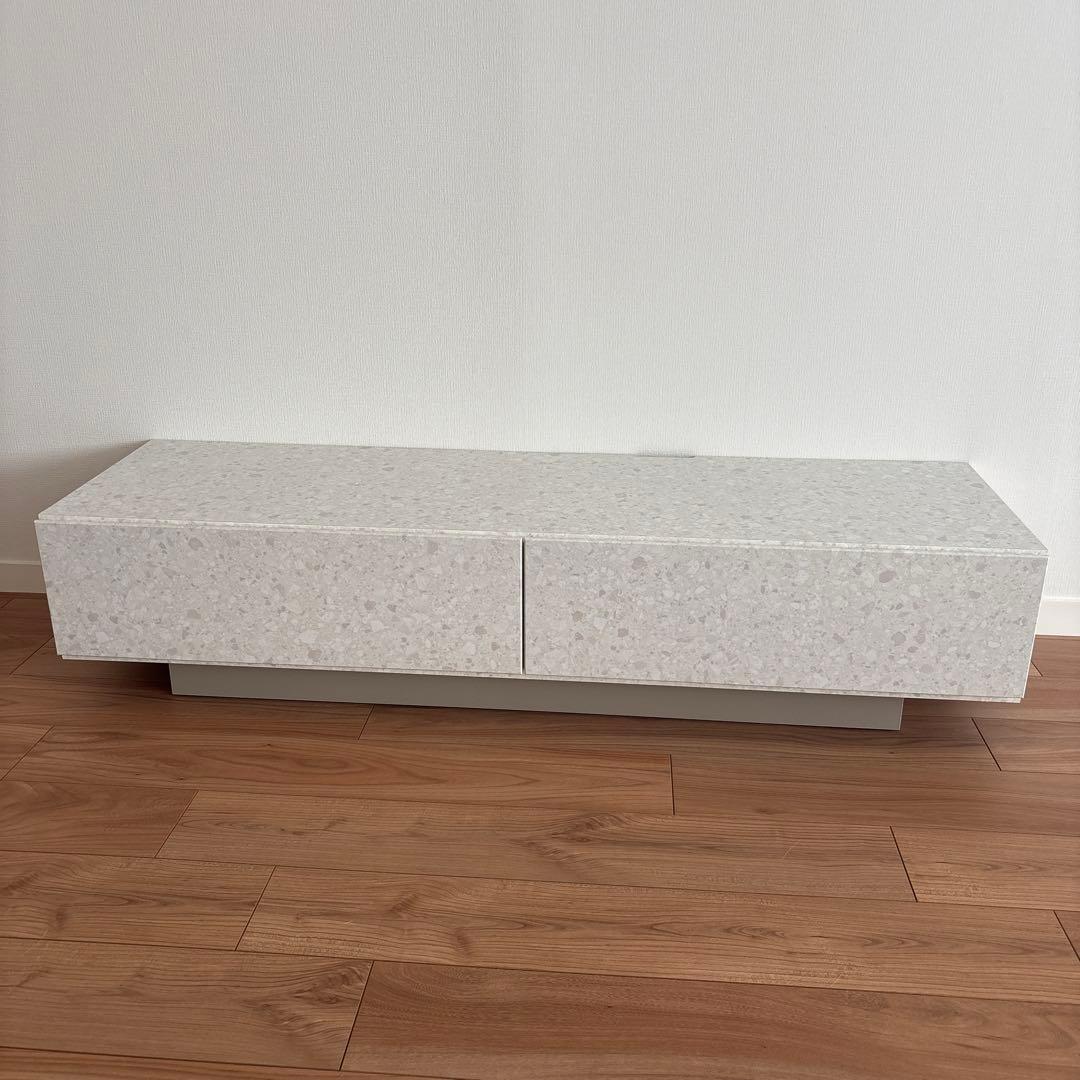 【美品】LOWYAロウヤ テラゾー柄 テレビ台140cm 北欧風 韓国インテリア