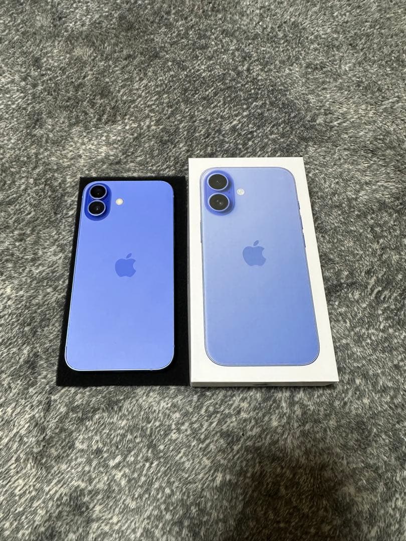 iPhone 12 本体 iPhone 16風カスタムボディ（ブルー）