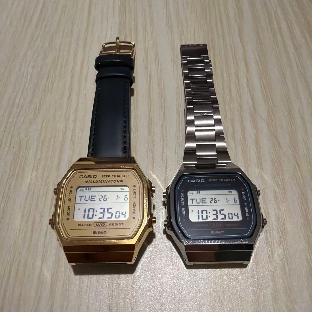 CASIO STEP TRACKER ゴールド シルバー 2本セット