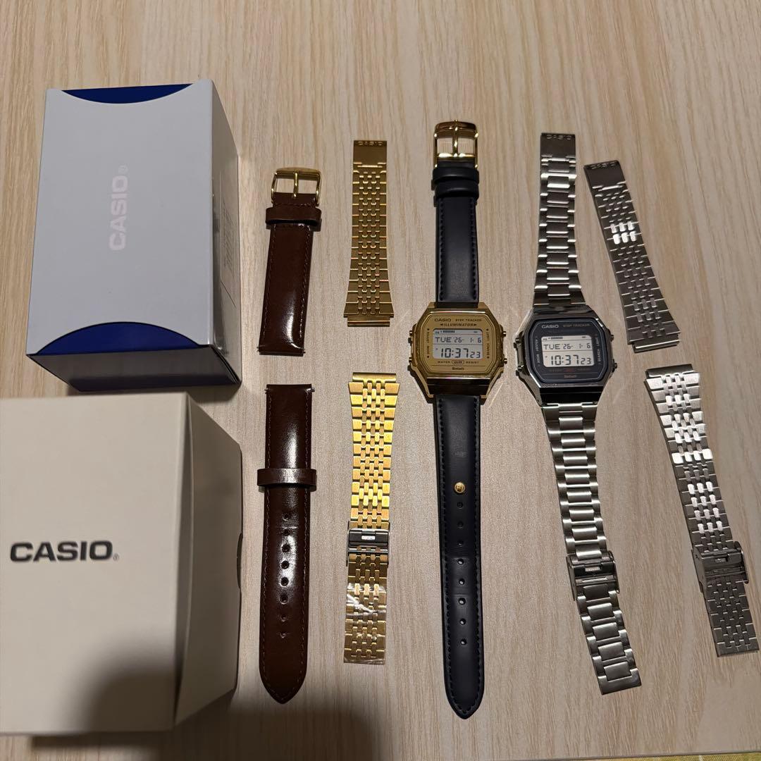 CASIO STEP TRACKER ゴールド シルバー 2本セット