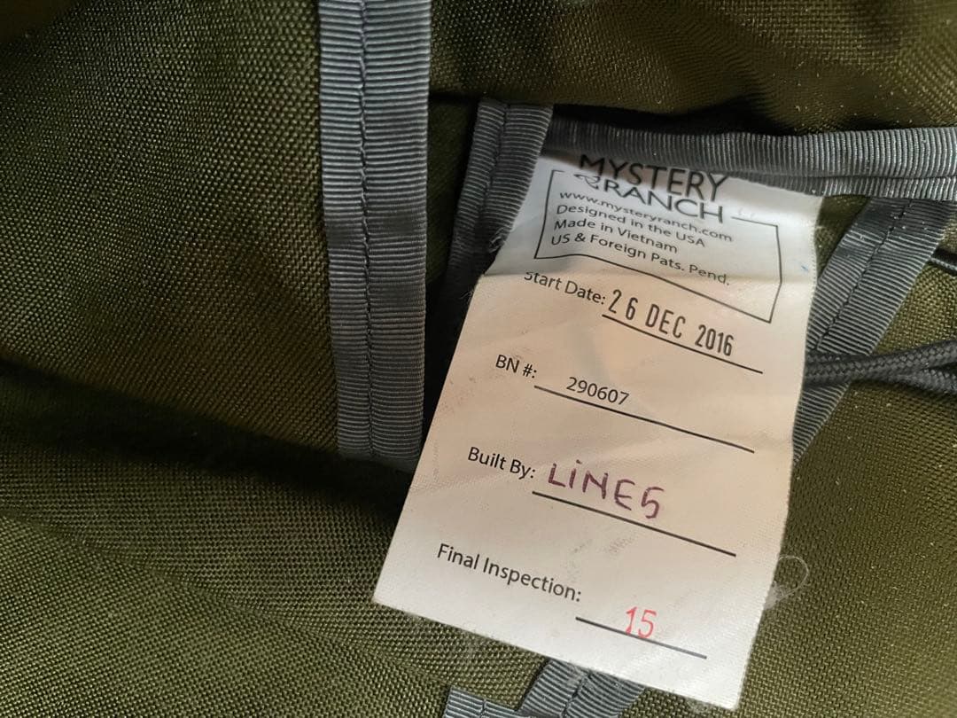 MYSTERY RANCH メッセンジャーバッグ インベーダー　オリーブグリーン
