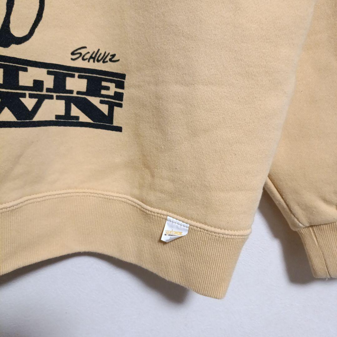 sportswear　PEANUT　ラグランスウェット　別注　チャーリーブラウン